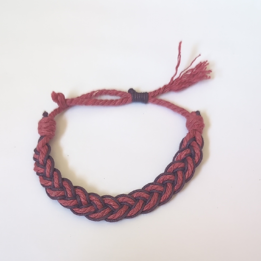 Stylish Braided Bracelet in‎ Pink and Purple